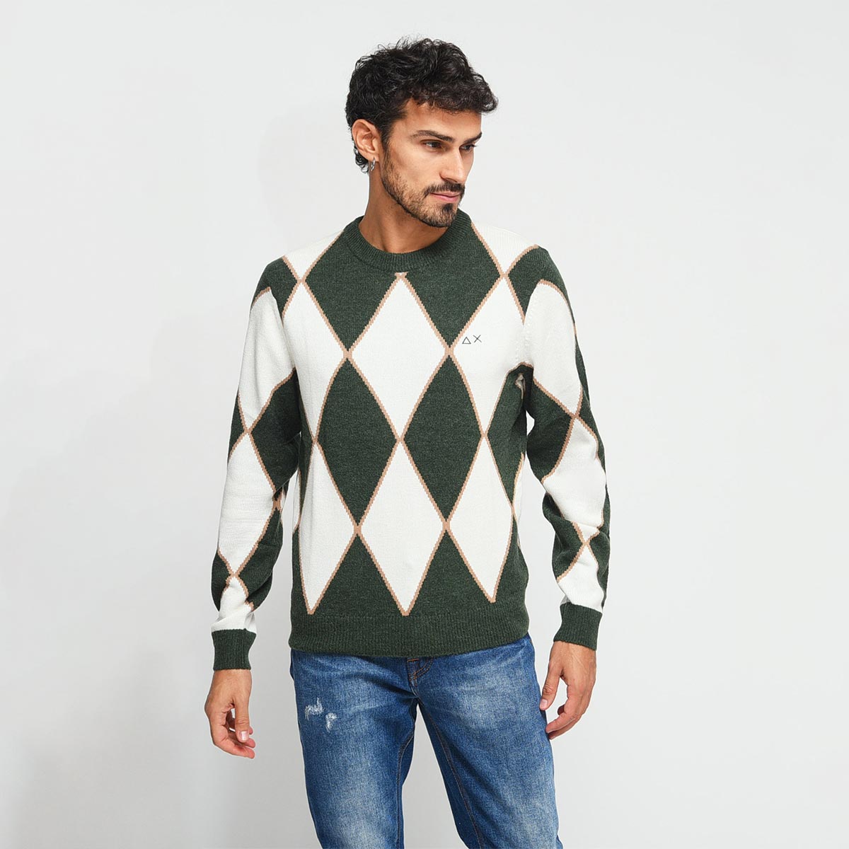 Maglione a rombi