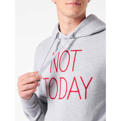 Felpa con ricamo " NOT TODAY"