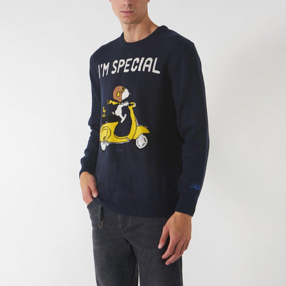 Maglione Snoopy " i'm special" blu