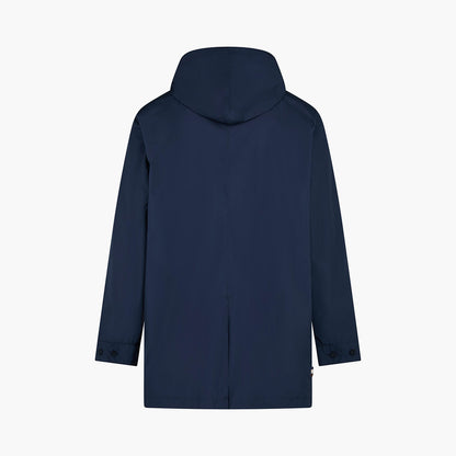 Trench impermeabile con cappuccio removibile