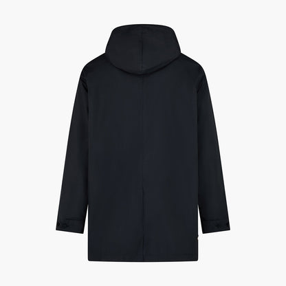 Trench impermeabile con cappuccio removibile