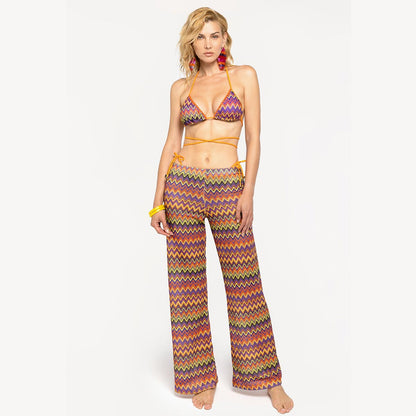 Pantalone copricostume multicolr