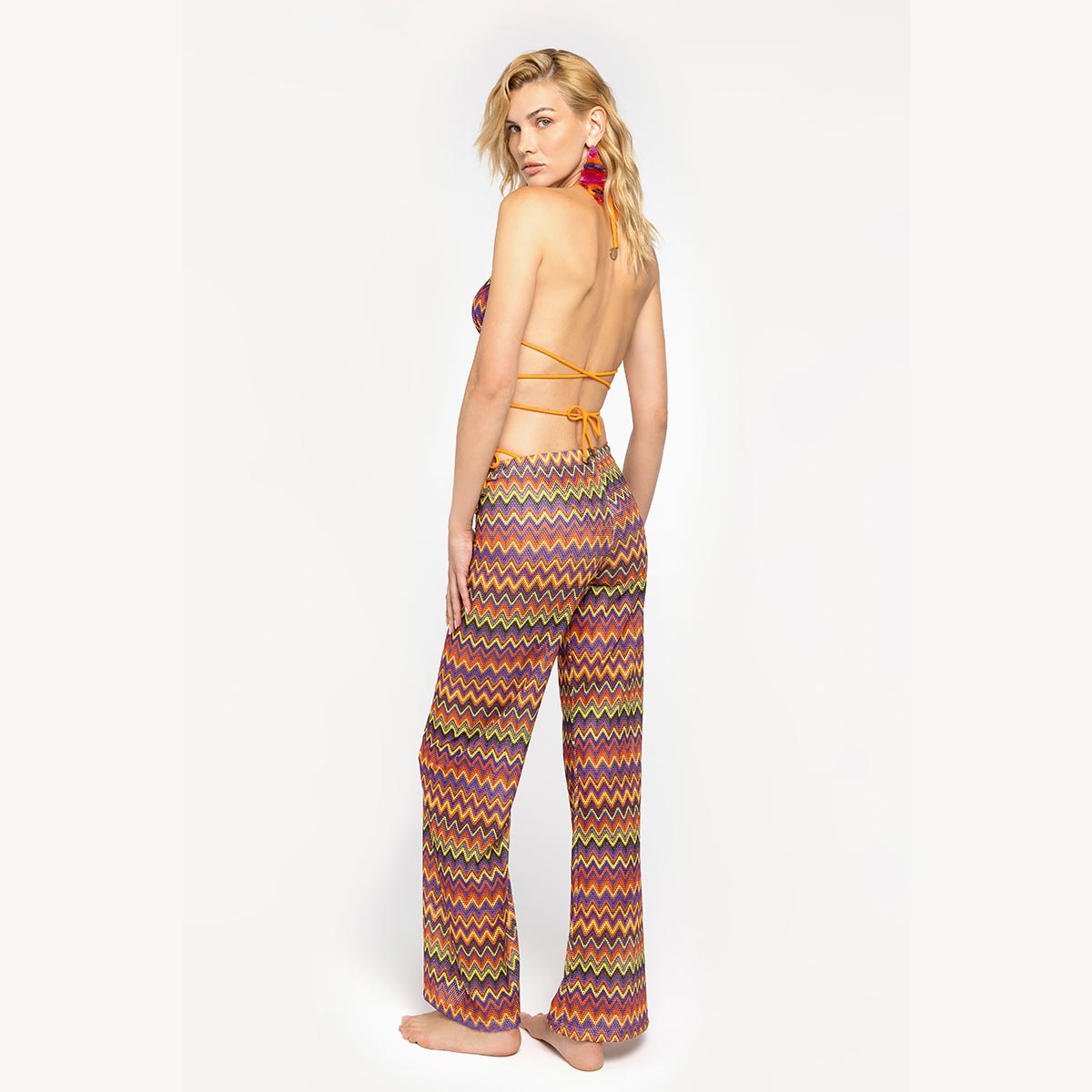 Pantalone copricostume multicolr