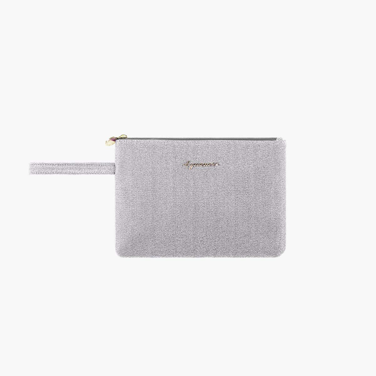 Pochette lurex argento