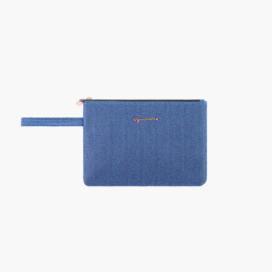 Pochette lurex azzurra