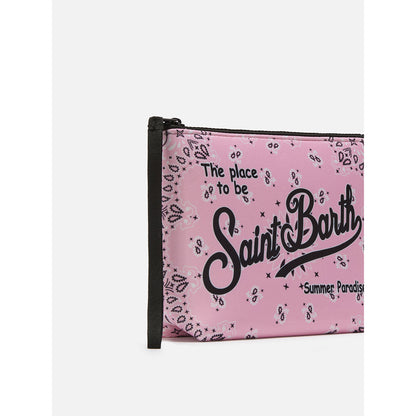 Pochette stampa bandana rosa