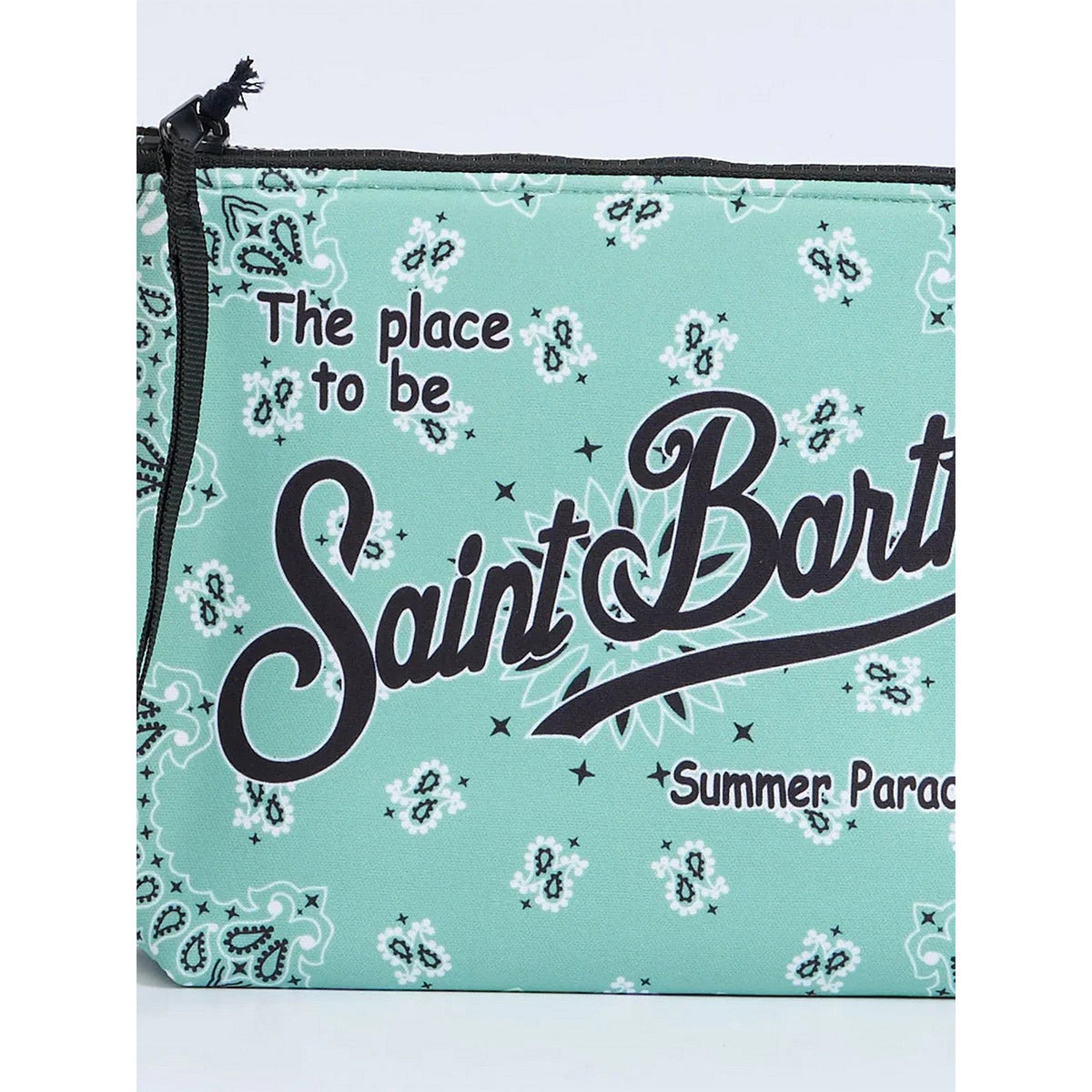 Pochette stampa bandana verde