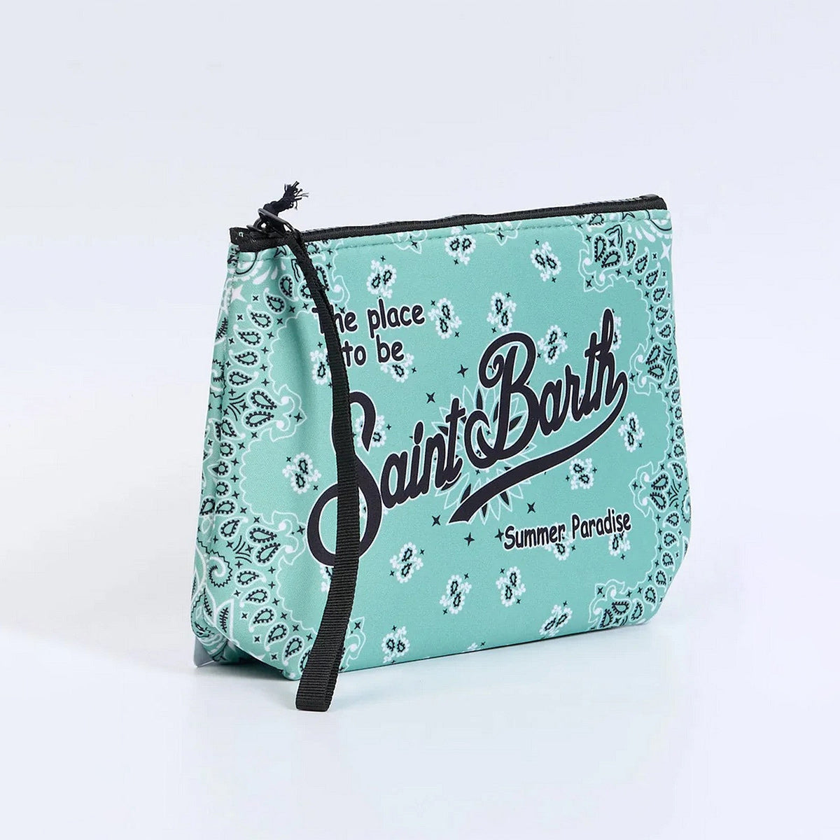 Pochette stampa bandana verde