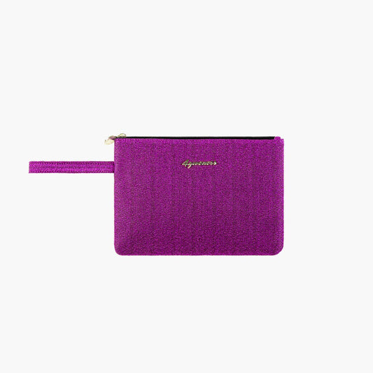 Pochette lurex fucsia