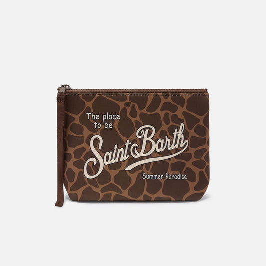 Pochette stampa giraffa