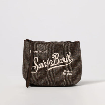 Pochette in lana spigata