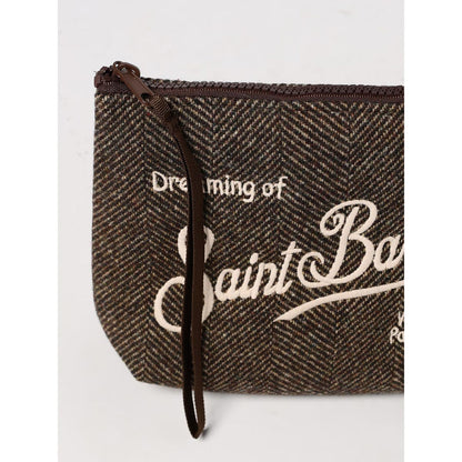 Pochette in lana spigata