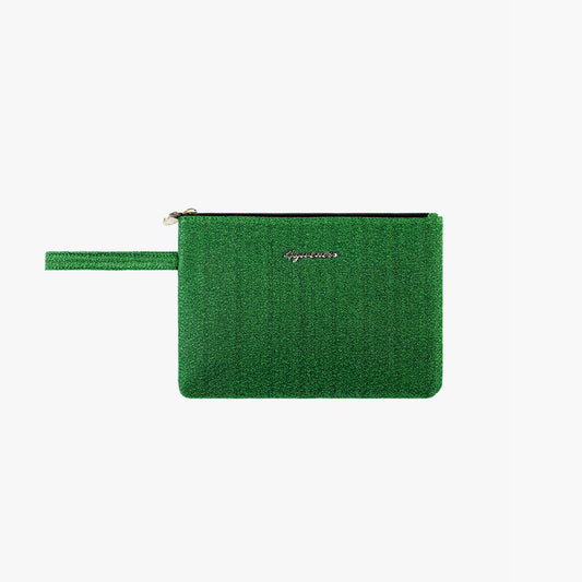 Pochette lurex verde