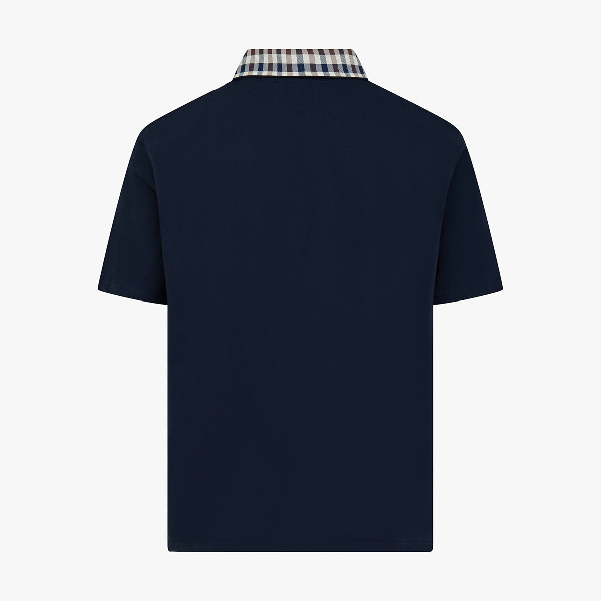 Polo con colletto fantasia check