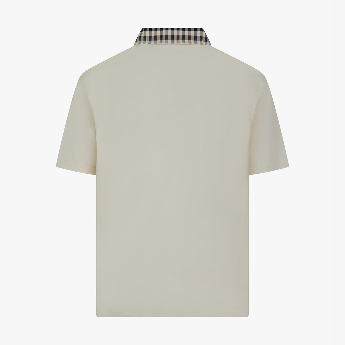 Polo con colletto fantasia check