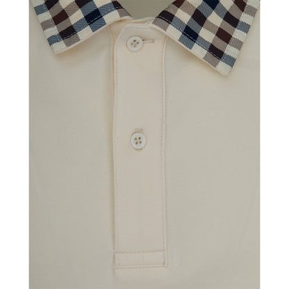 Polo con colletto fantasia check