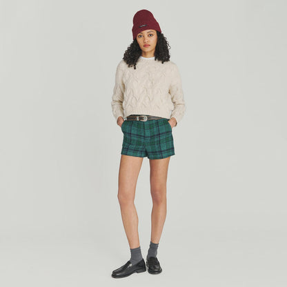 Maglione a trecce in misto Alpaca
