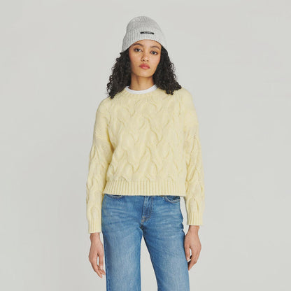Maglione a trecce in misto Alpaca