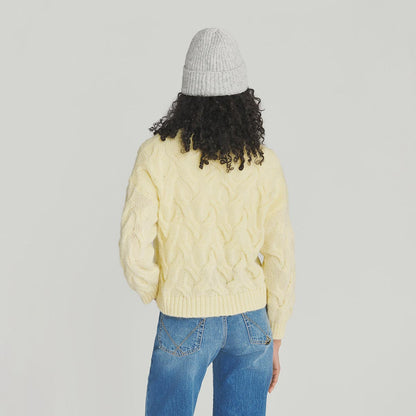 Maglione a trecce in misto Alpaca