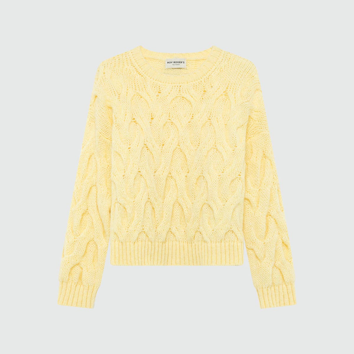 Maglione a trecce in misto Alpaca