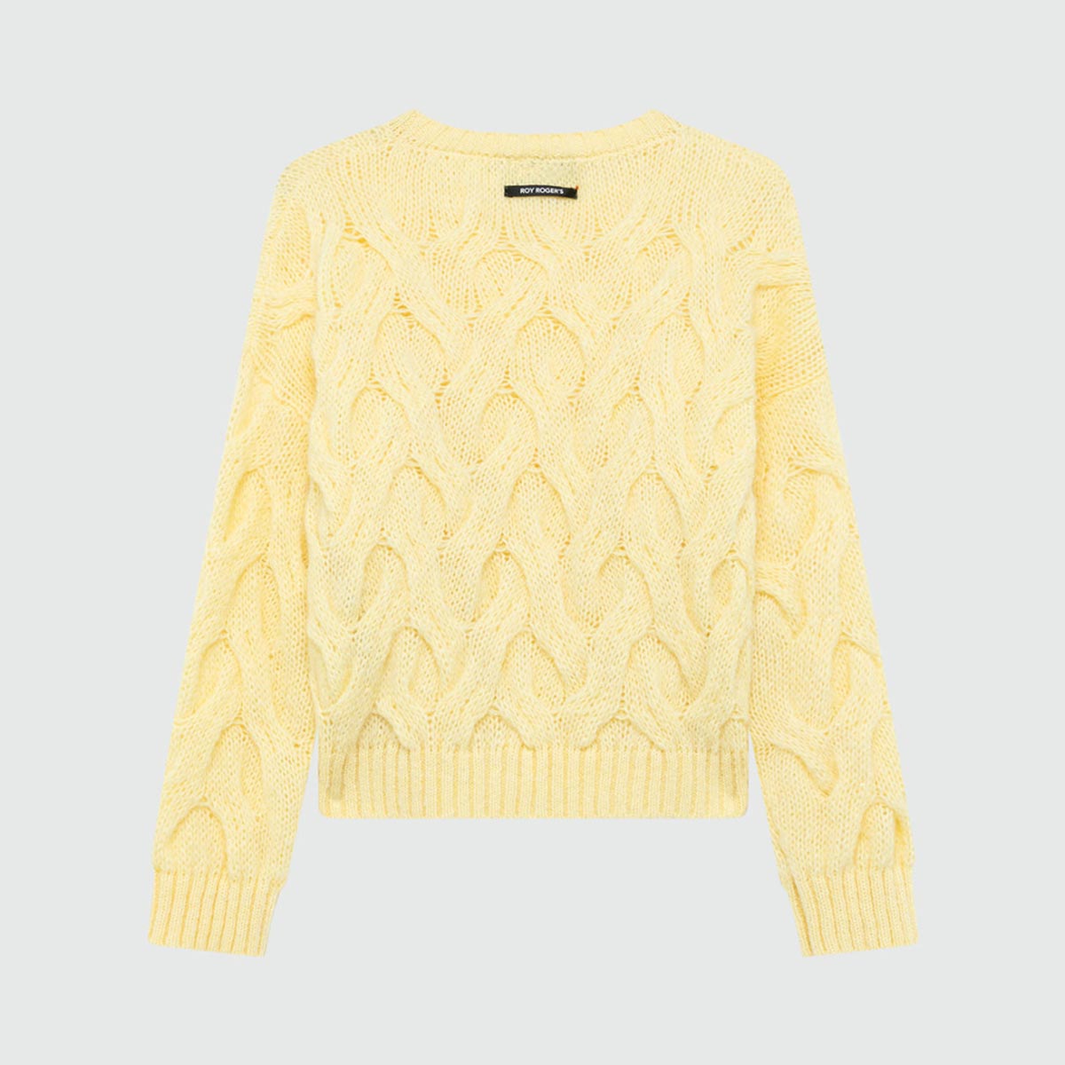 Maglione a trecce in misto Alpaca