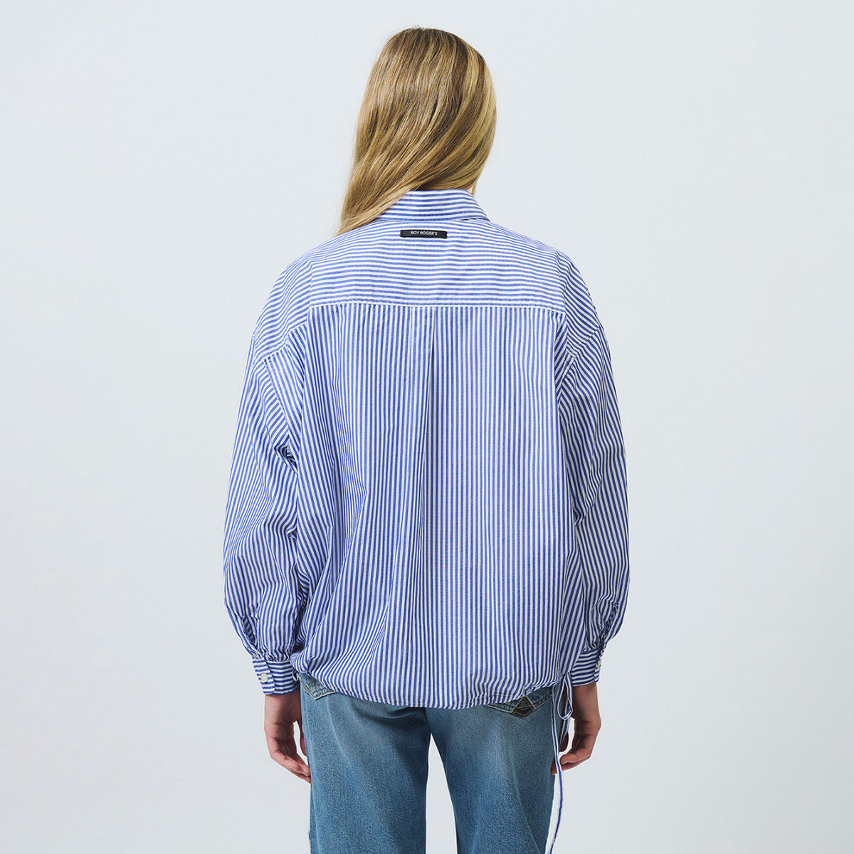Camicia in popeline a righe