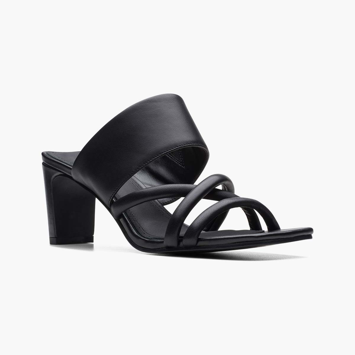 Sandalo in pelle nero