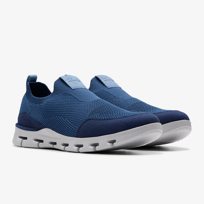 Slip-on blu fondo running