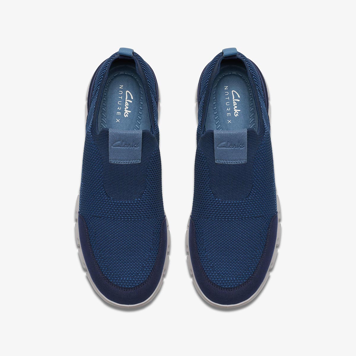 Slip-on blu fondo running