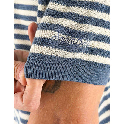 Polo senza bottoni in maglia di cotone