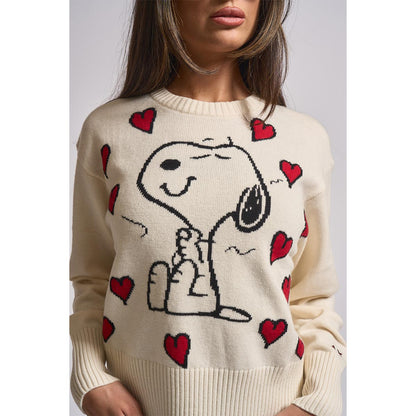 Maglia Peanuts in misto lana jacquard
