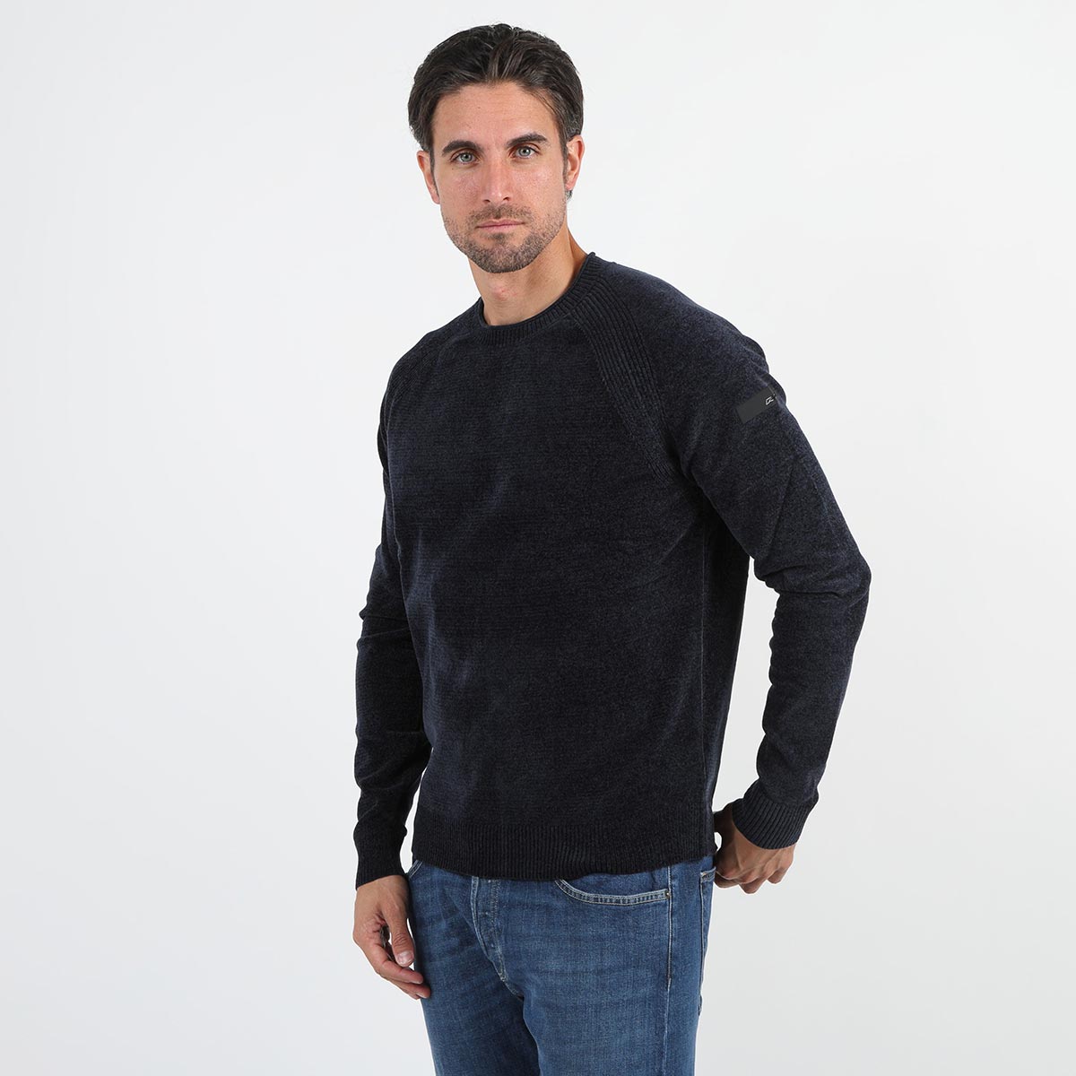 Maglione giro collo velvet