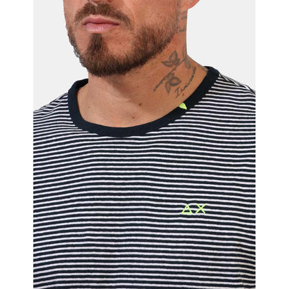T-shirt in lino a righe