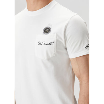 T-shirt stampa orologio