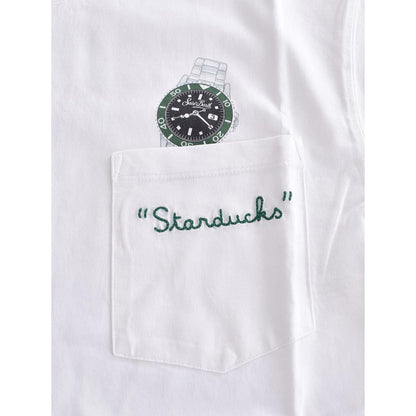 T-shirt stampa orologio