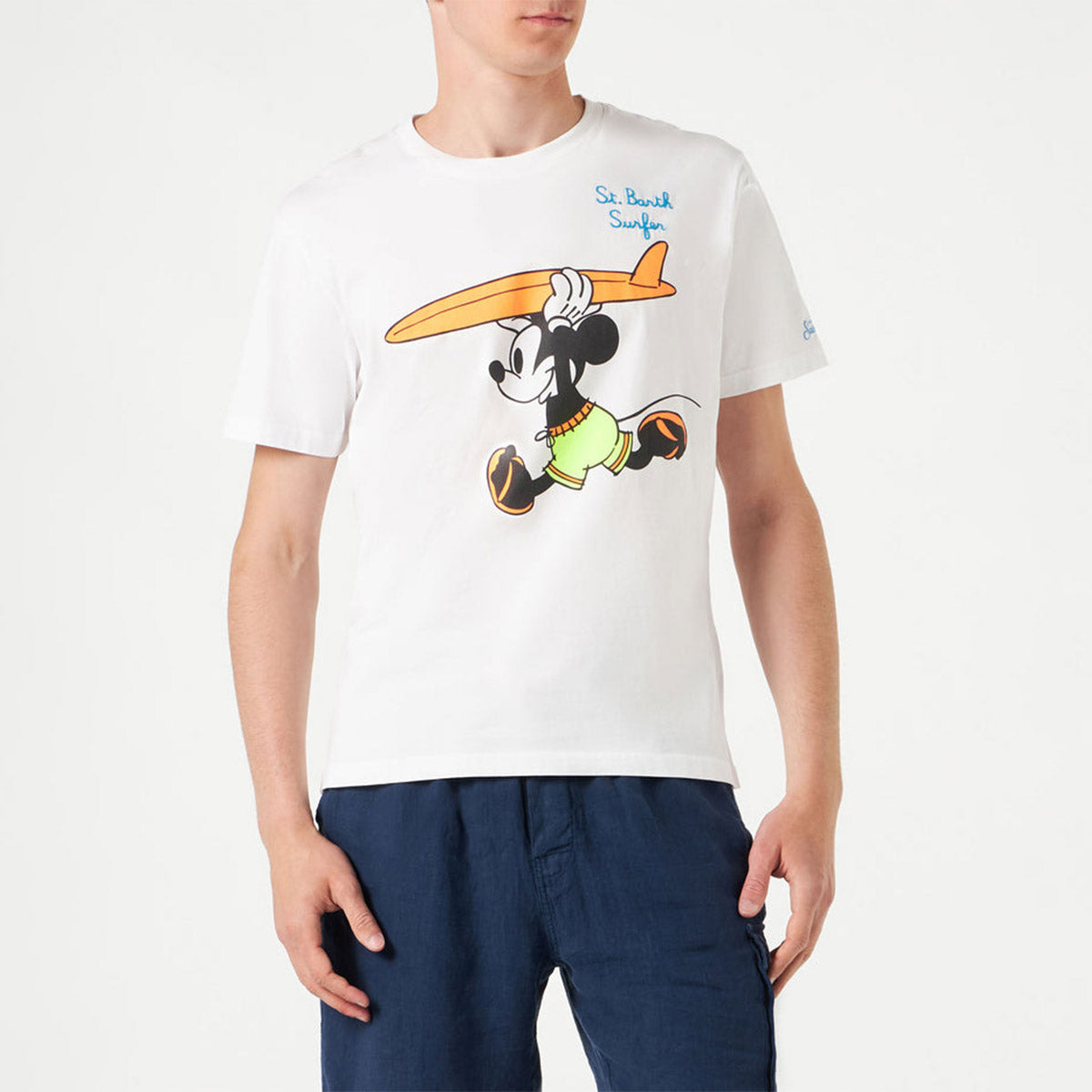 T-shirt con stampa Surf Topolino