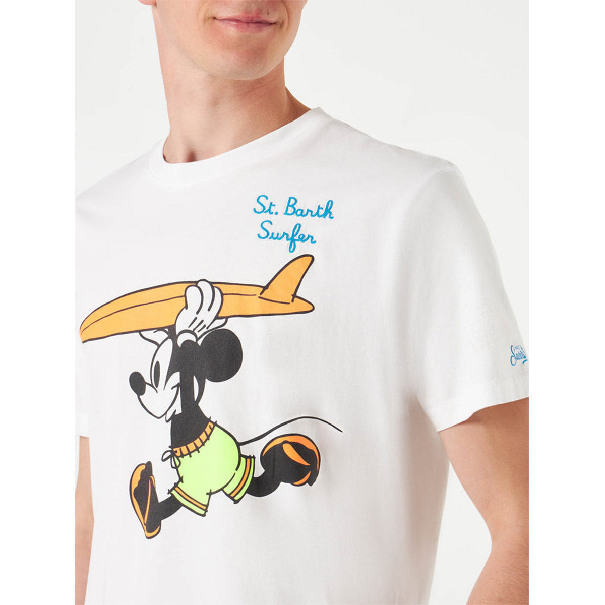 T-shirt con stampa Surf Topolino