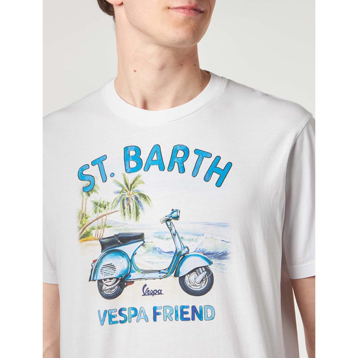 T-shirt con stampa St. Barth Vespa Friend