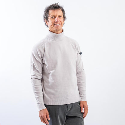 Maglione a collo alto effetto ciniglia
