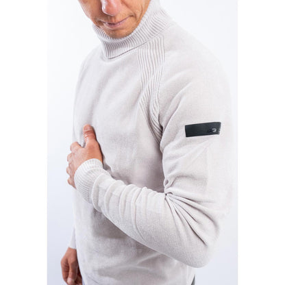 Maglione a collo alto effetto ciniglia