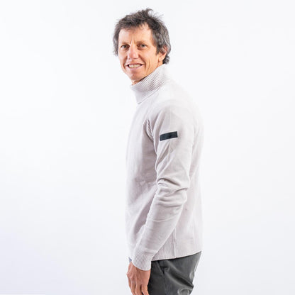 Maglione a collo alto effetto ciniglia