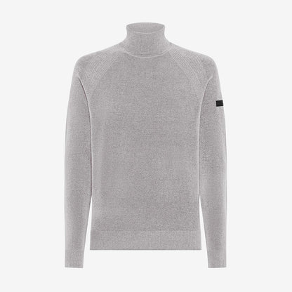Maglione a collo alto effetto ciniglia