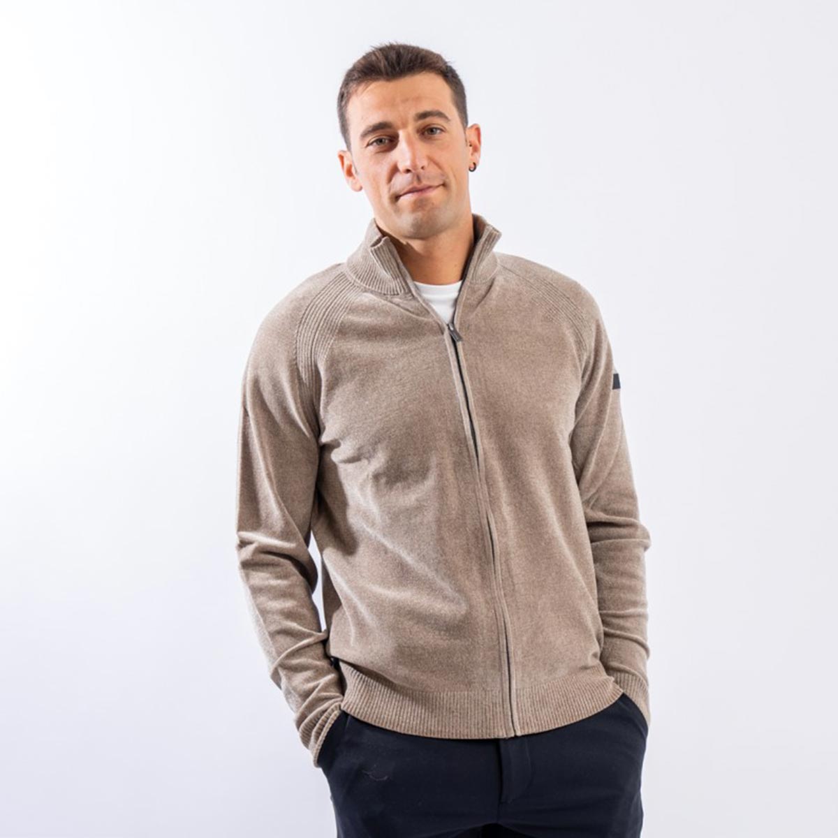 Maglia cardigan full zip