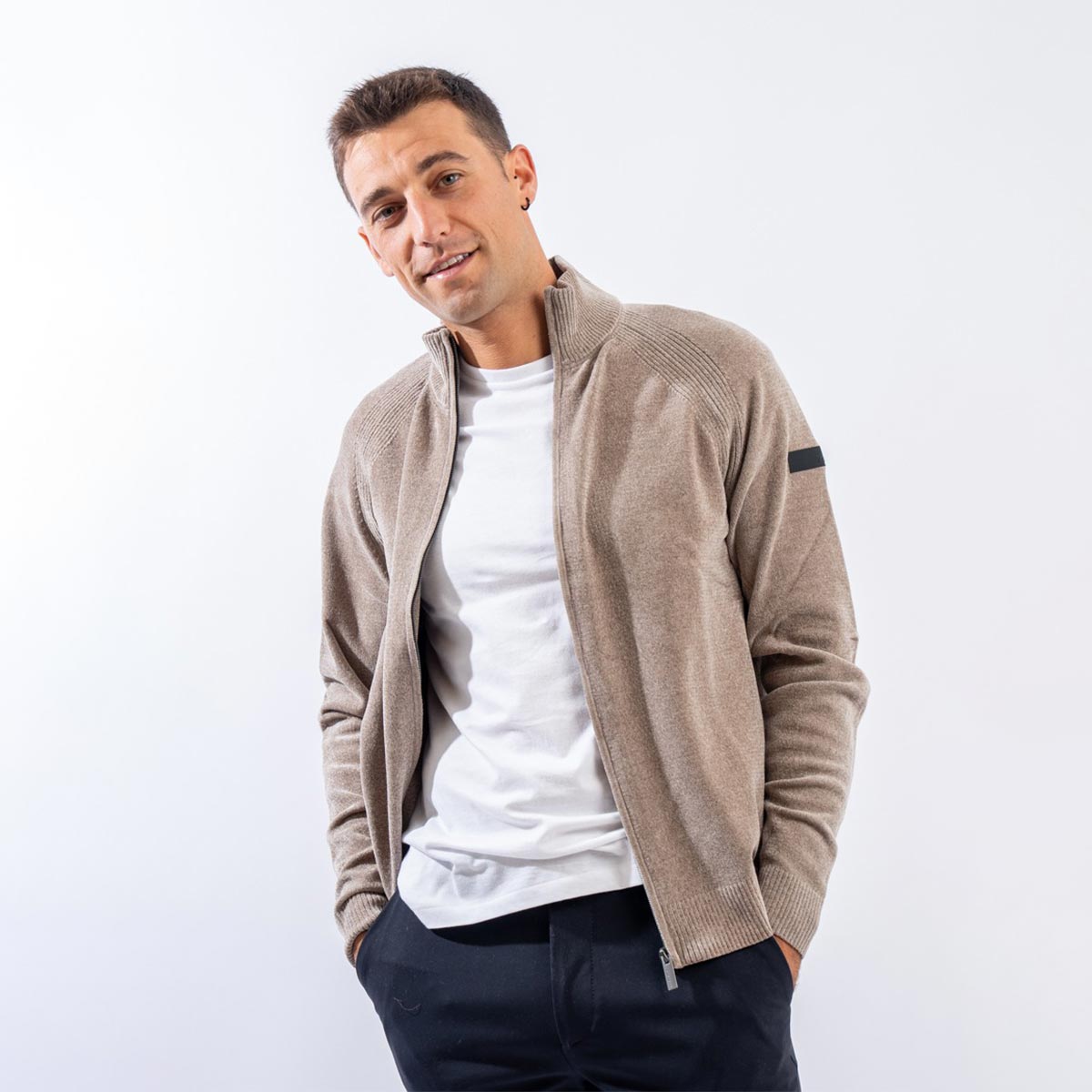 Maglia cardigan full zip