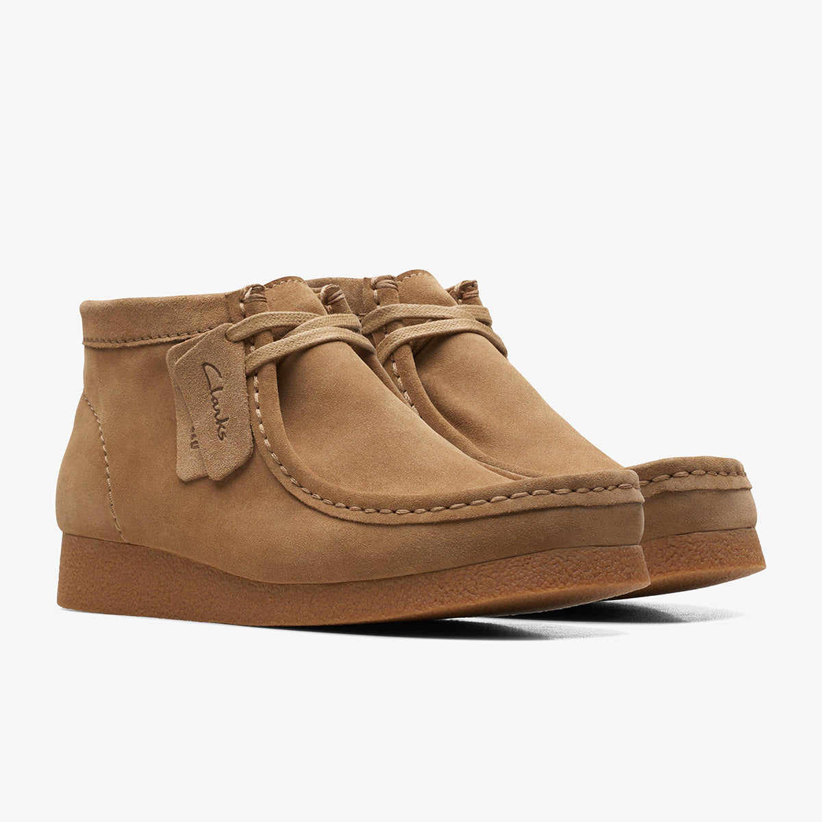 Wallabee alte in camoscio