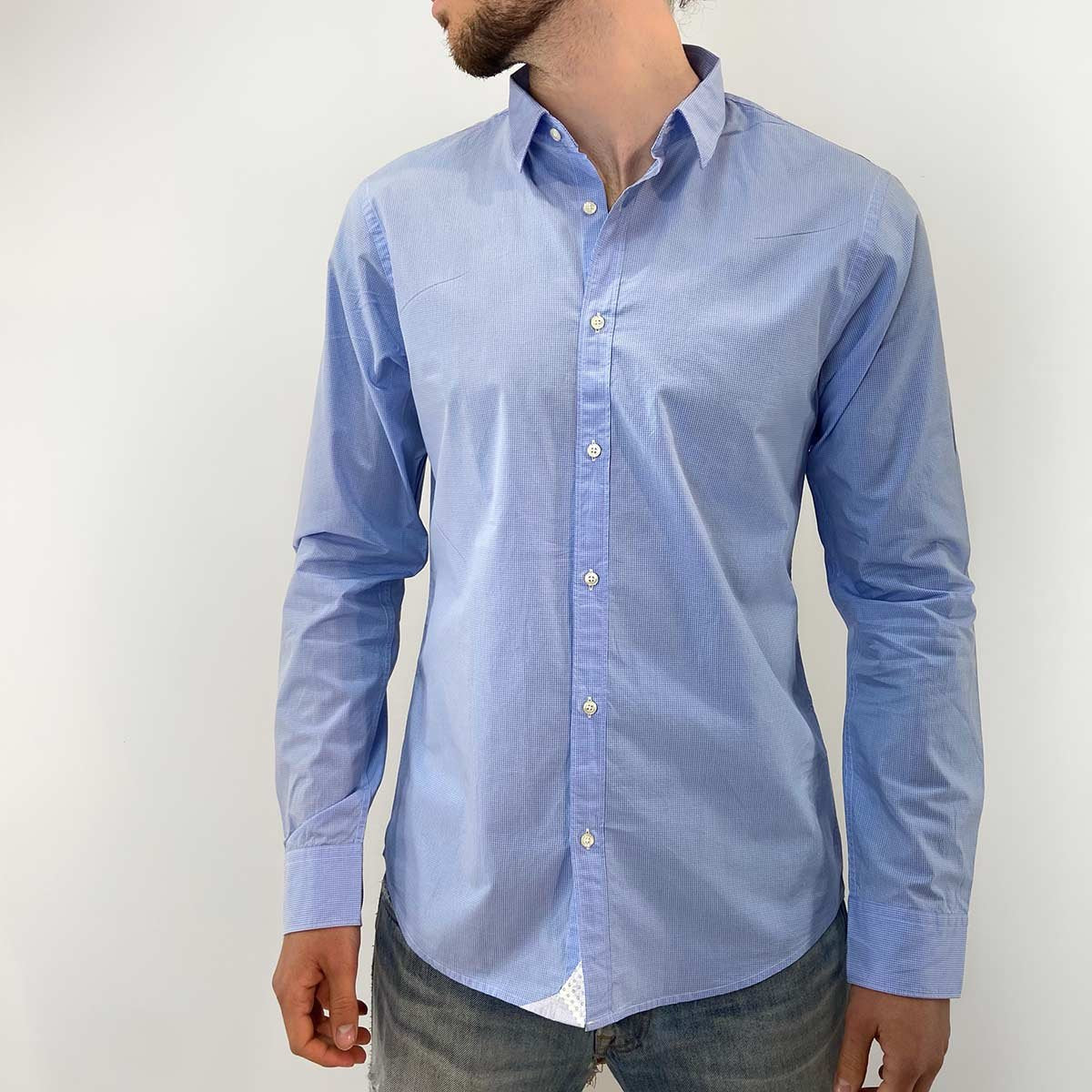 Camicia micro quadretti