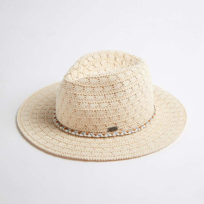 Cappello bianco in pizzo