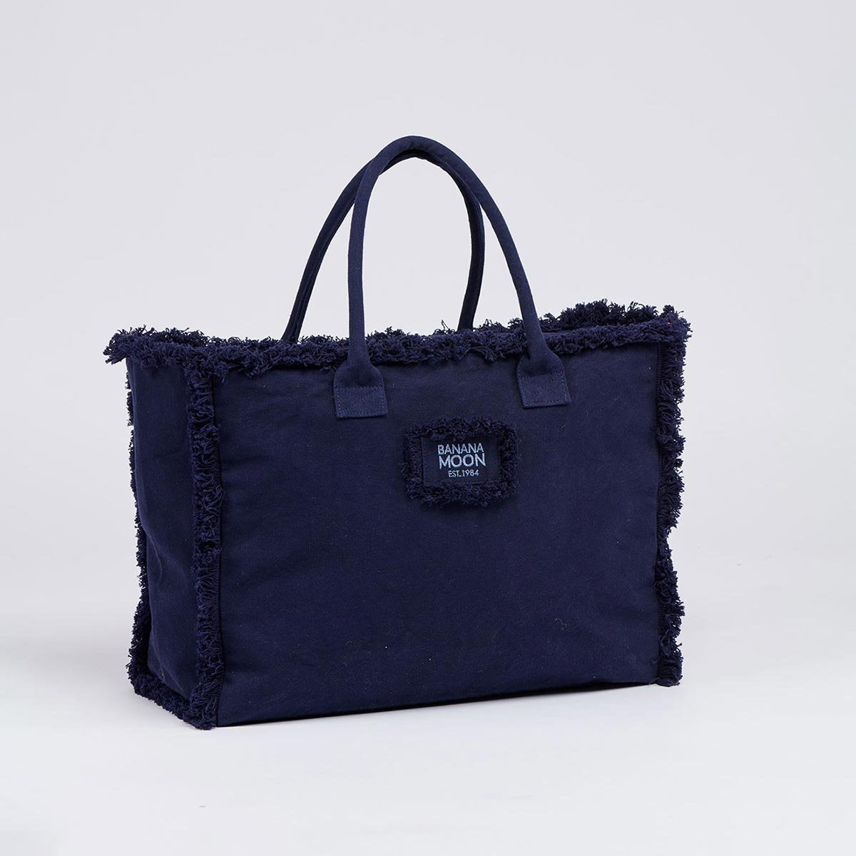 Borsa in cotone blu