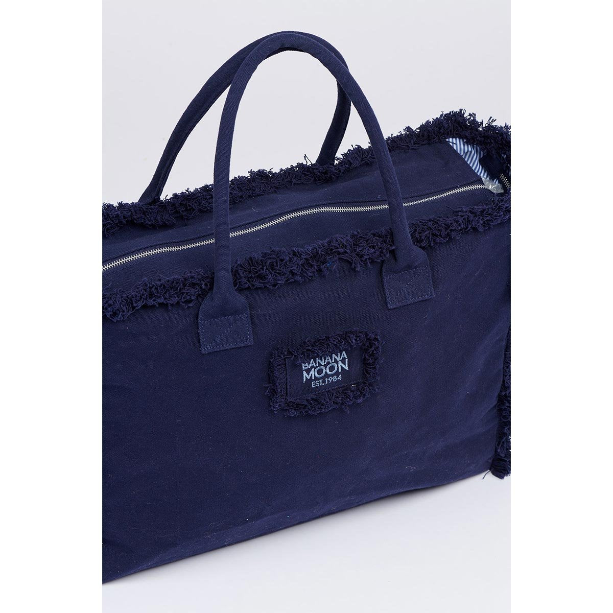 Borsa in cotone blu